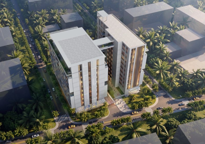 Front entrance view of Labone Heights